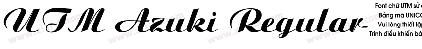 UTM Azuki Regular字体转换